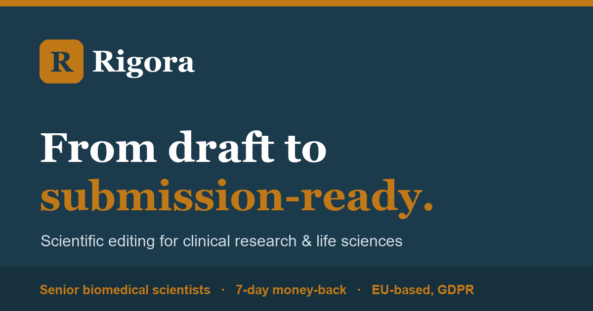 Rigora Table 1 Generator - A free browser-based Table 1 generator for clinical researchers logo